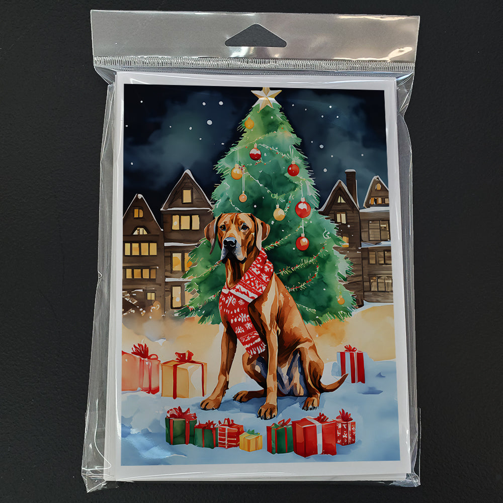 Rhodesian Ridgeback Christmas Greeting Cards Pack of 8