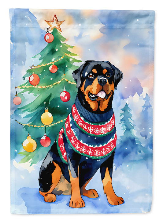 Buy this Rottweiler Christmas House Flag