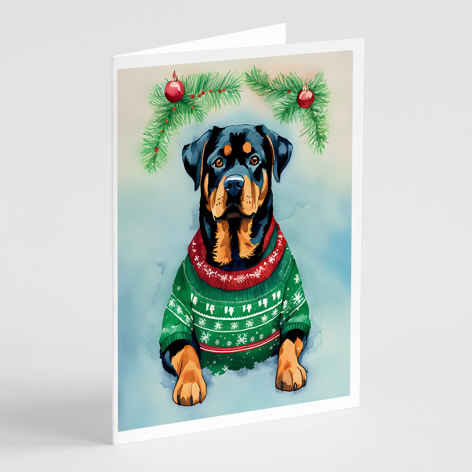 Buy this Rottweiler Christmas Greeting Cards Pack of 8