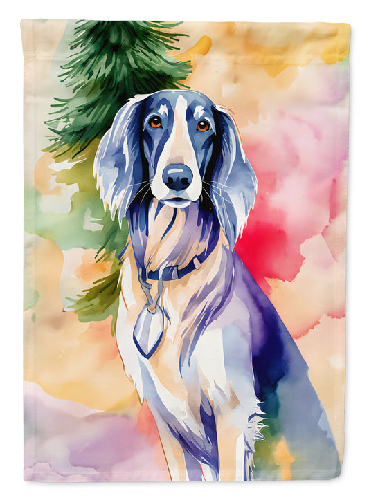 Buy this Saluki Christmas House Flag