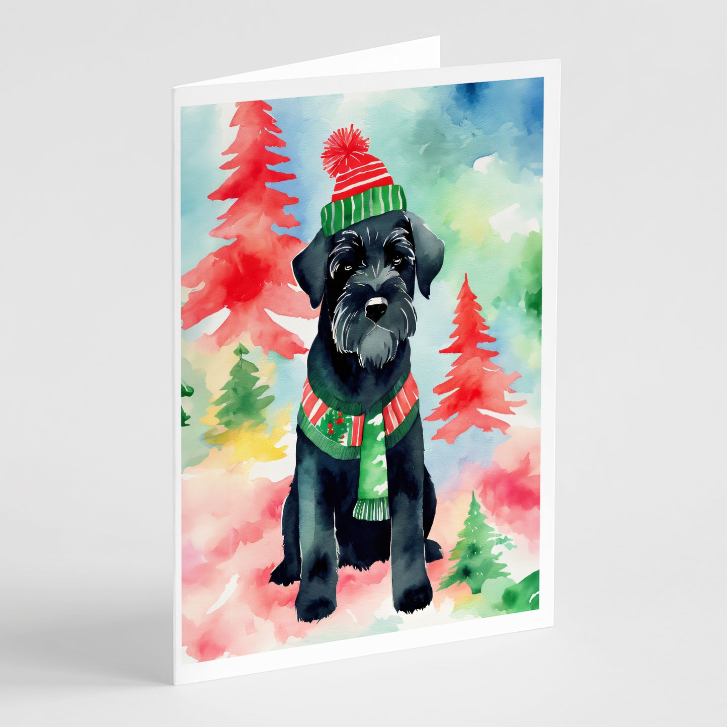 Buy this Schnauzer Christmas Greeting Cards Pack of 8