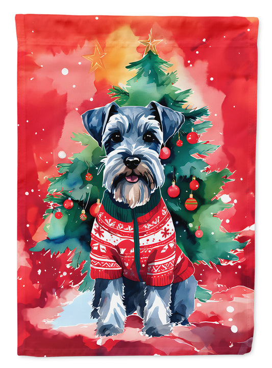Buy this Schnauzer Christmas House Flag