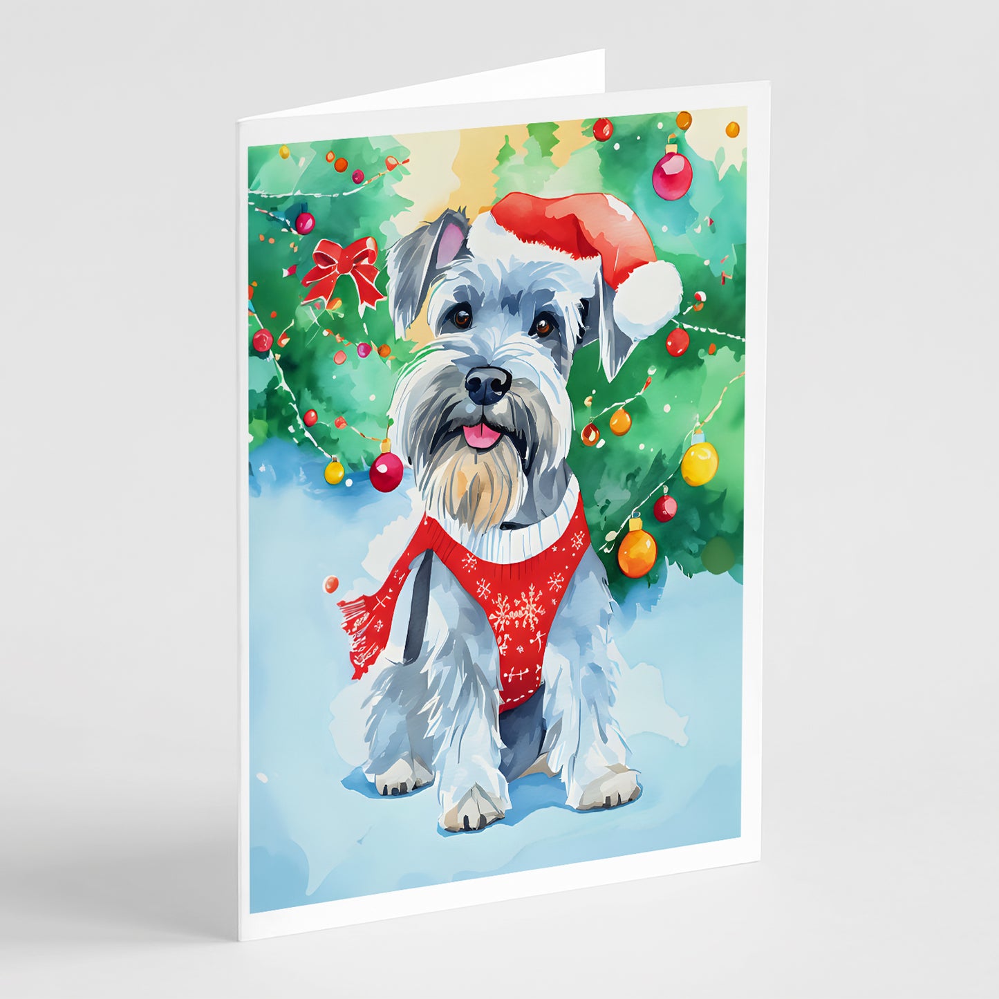 Buy this Schnauzer Christmas Greeting Cards Pack of 8