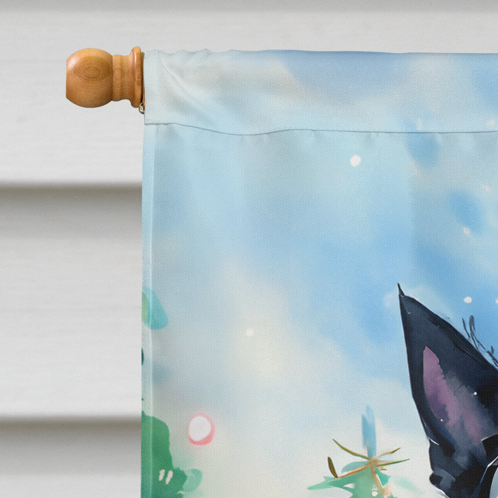 Scottish Terrier Christmas House Flag