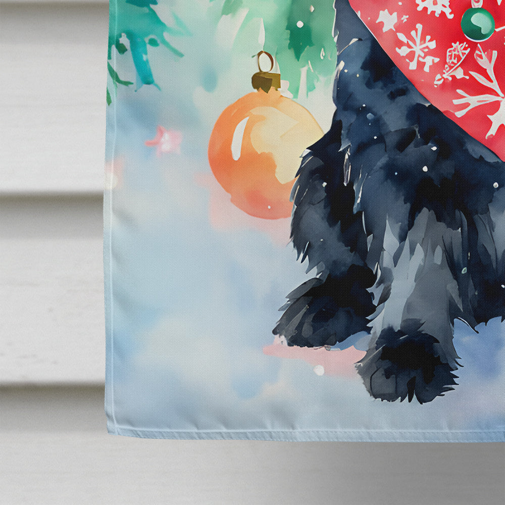 Scottish Terrier Christmas House Flag