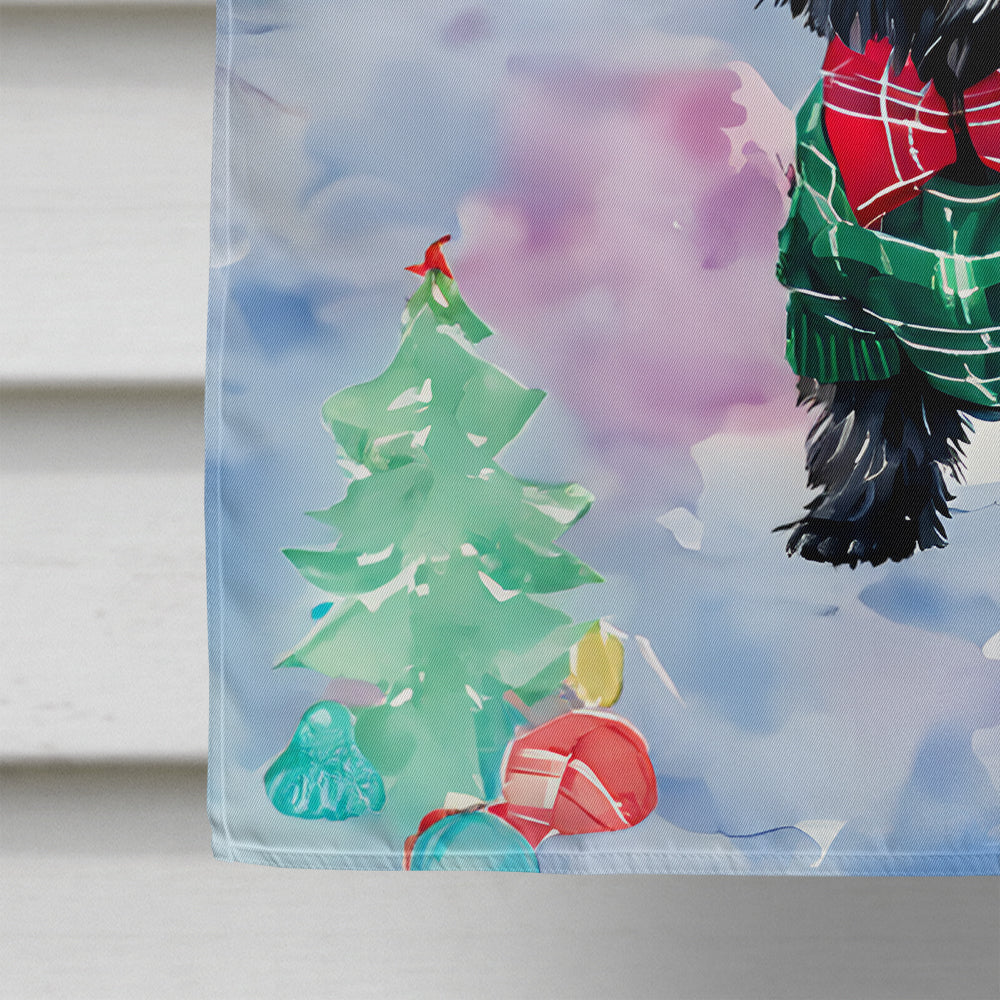 Scottish Terrier Christmas House Flag