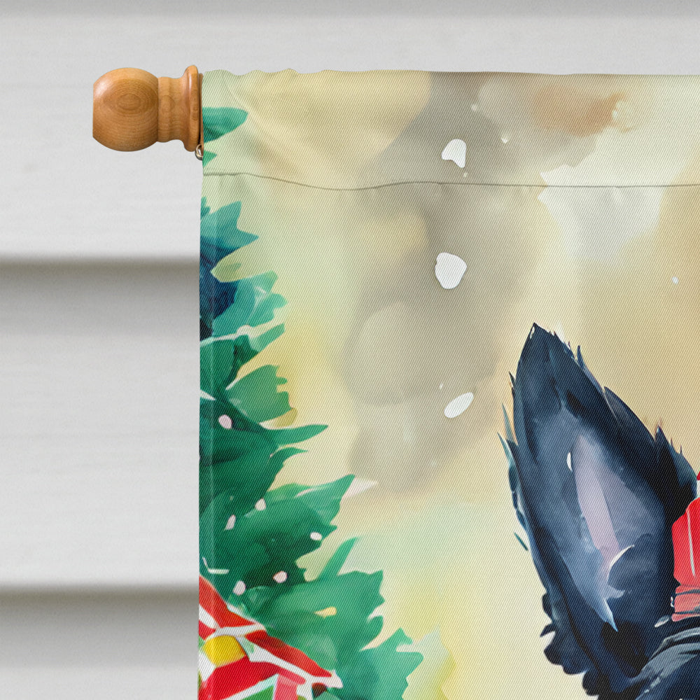 Scottish Terrier Christmas House Flag