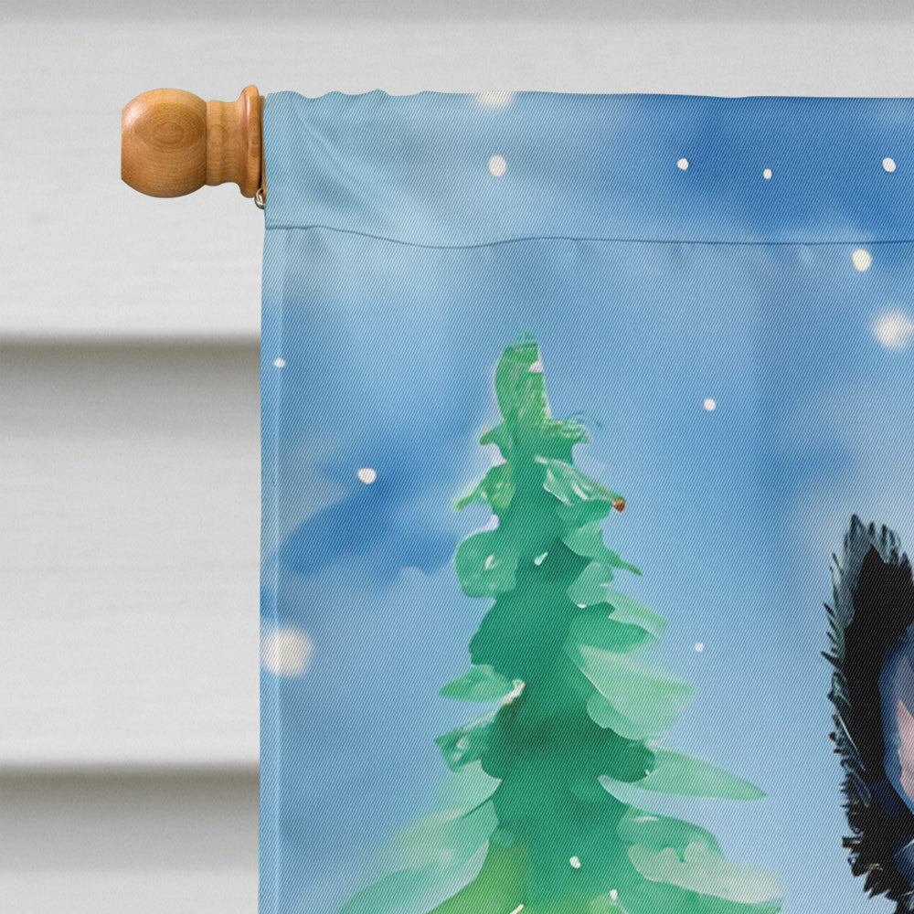 Scottish Terrier Christmas House Flag