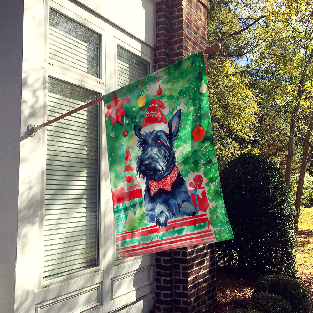 Scottish Terrier Christmas House Flag