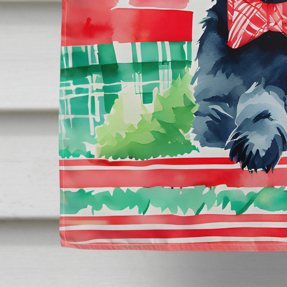 Scottish Terrier Christmas House Flag