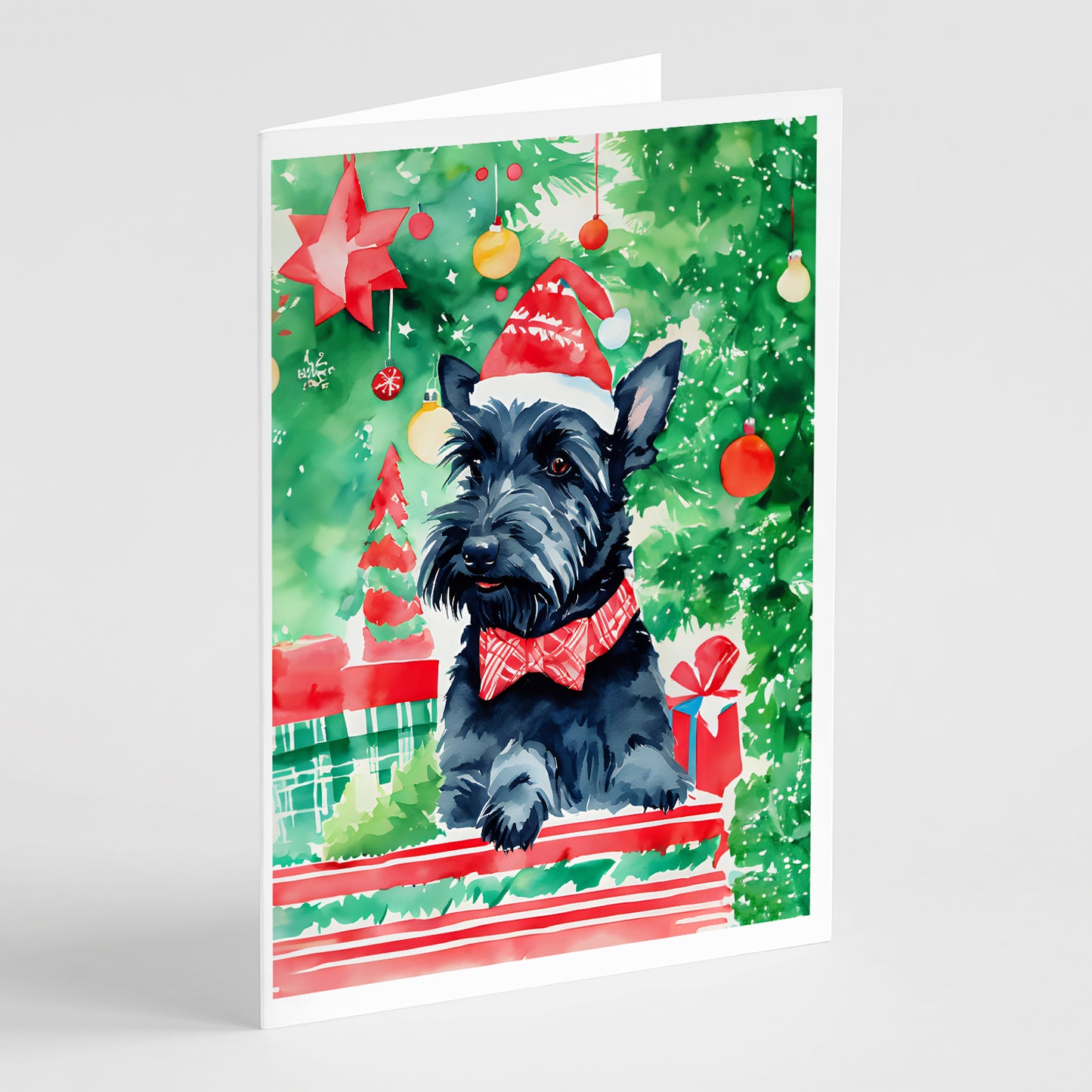 Buy this Scottish Terrier Christmas Greeting Cards Pack of 8