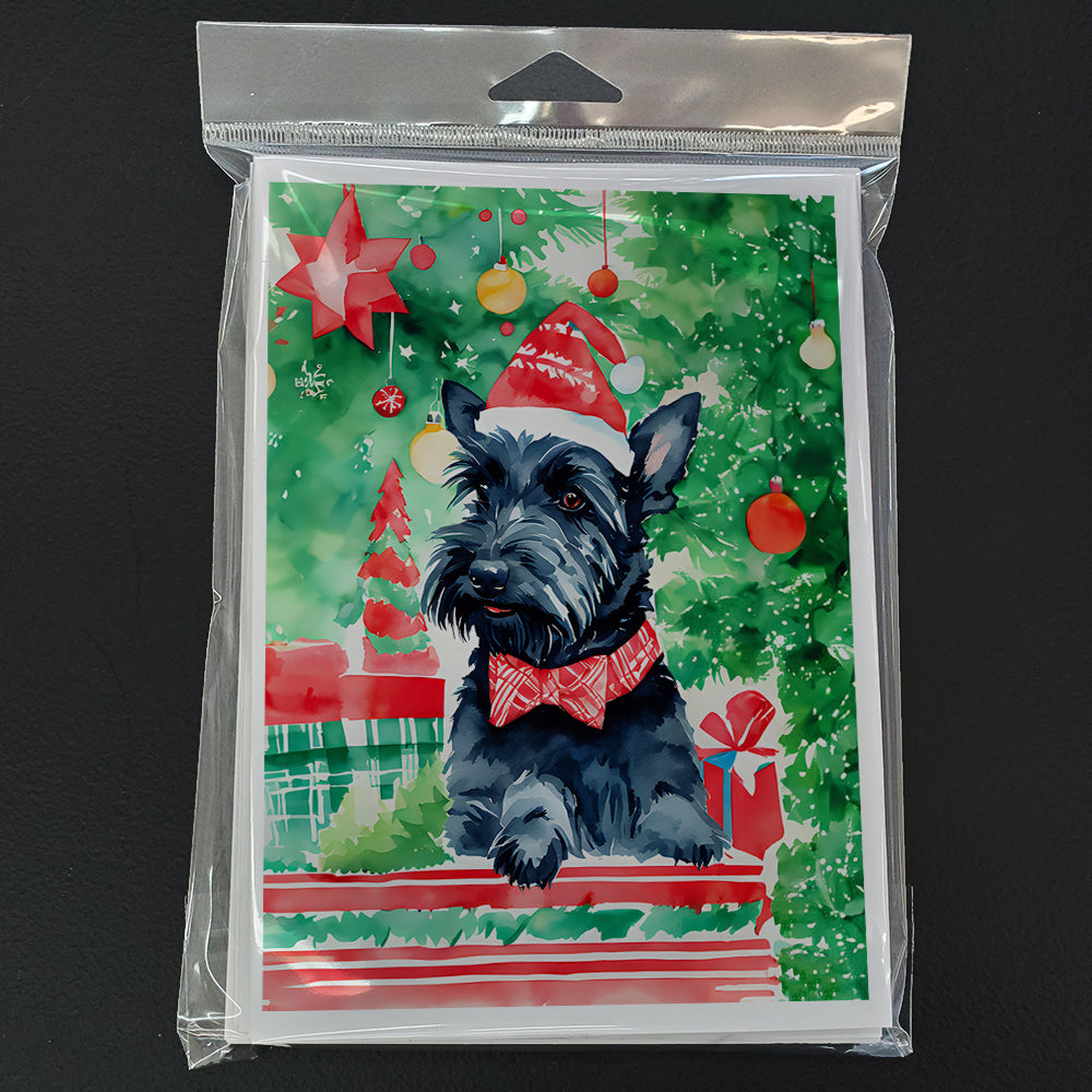 Scottish Terrier Christmas Greeting Cards Pack of 8