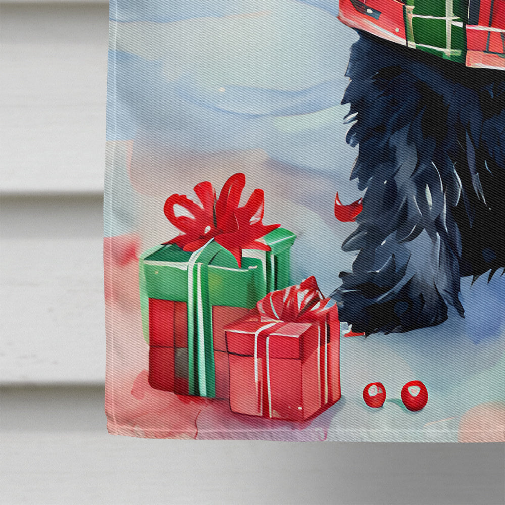 Scottish Terrier Christmas House Flag