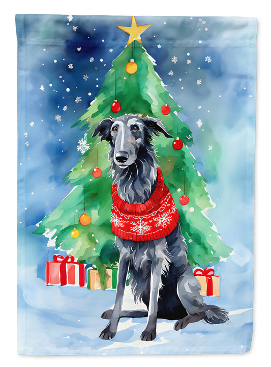 Buy this Scottish Deerhound Christmas Garden Flag
