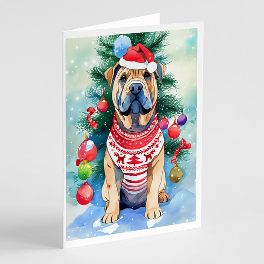Buy this Shar Pei Christmas Greeting Cards Pack of 8