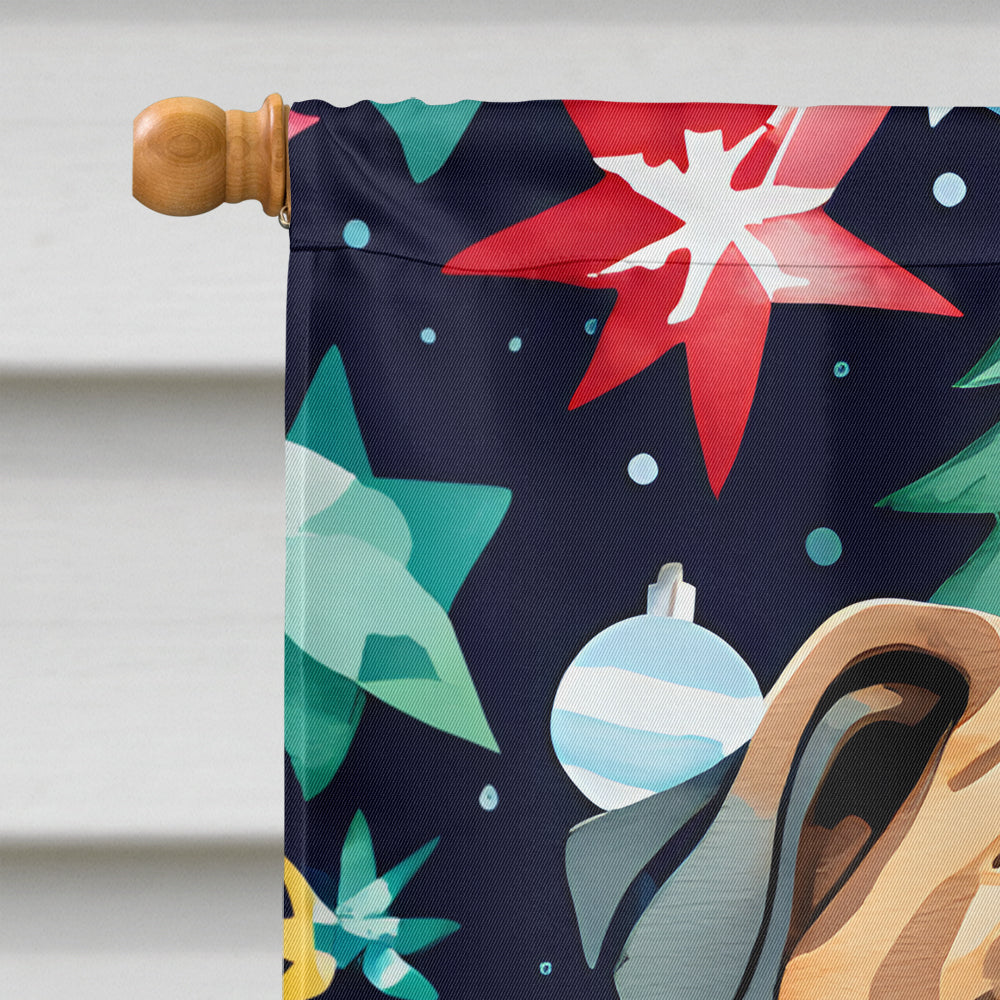 Shar Pei Christmas House Flag