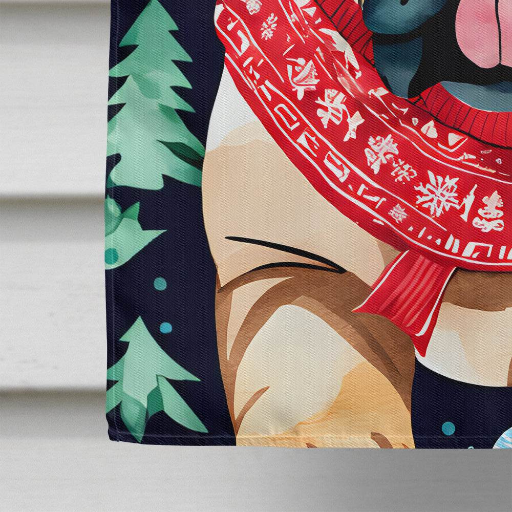 Shar Pei Christmas House Flag