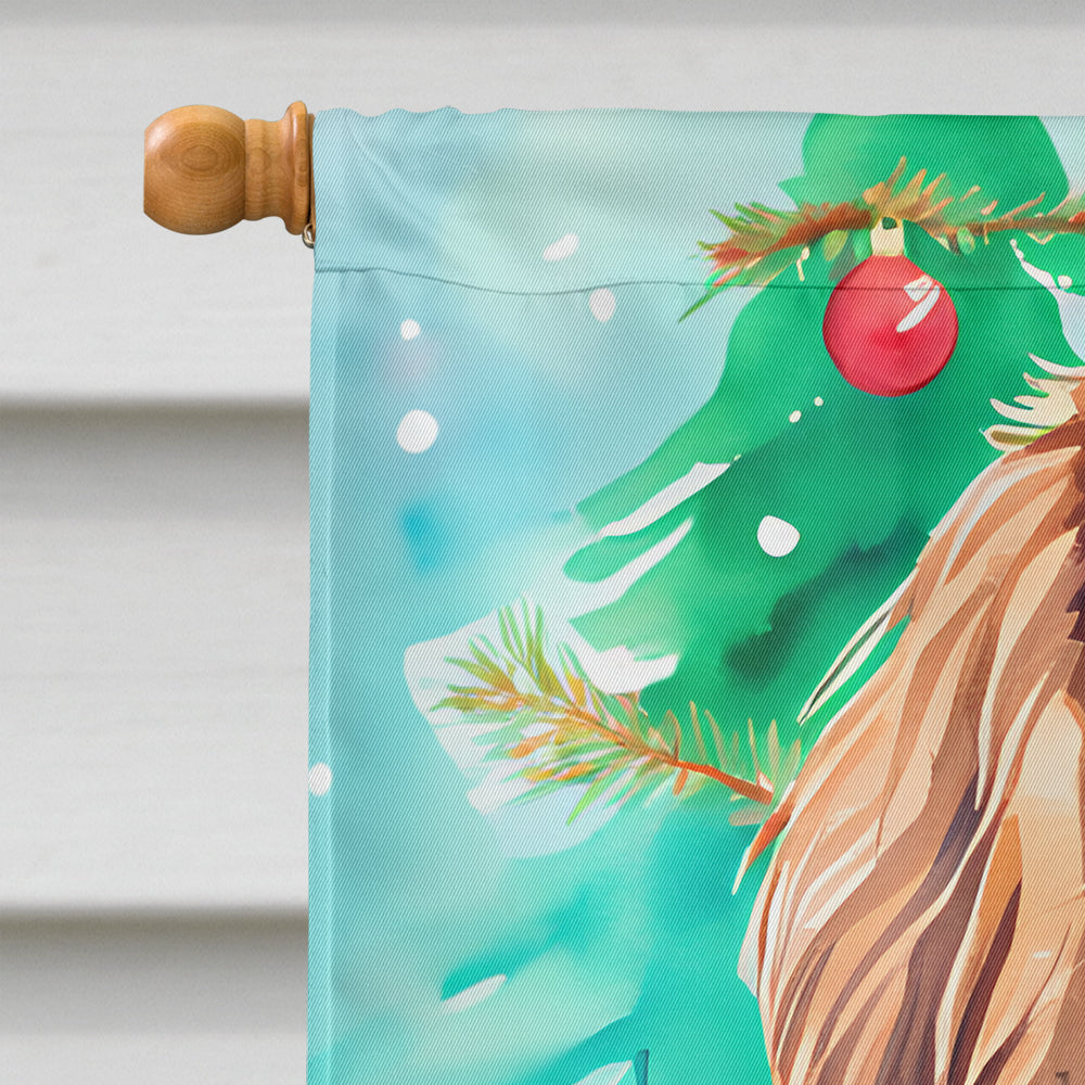 Sussex Spaniel Christmas House Flag