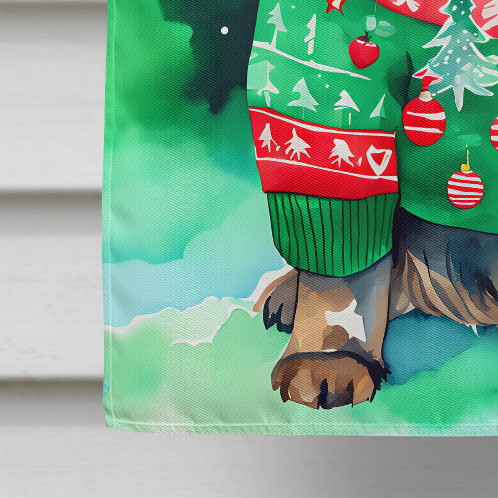 Sussex Spaniel Christmas House Flag