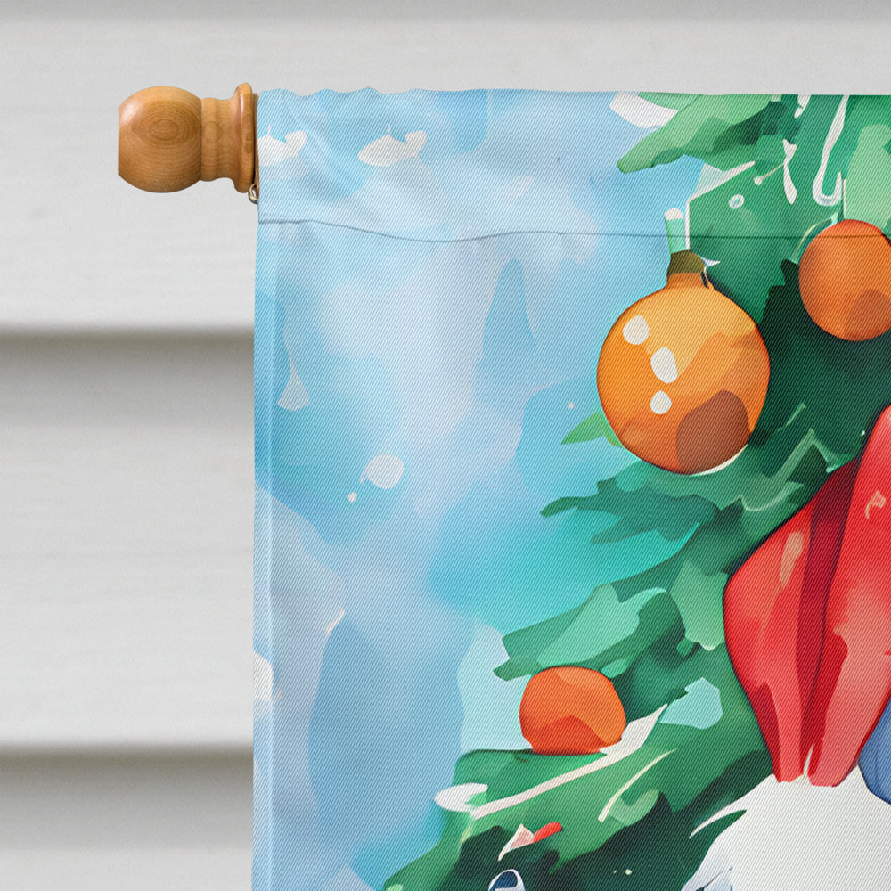 Tibetan Spaniel Christmas House Flag