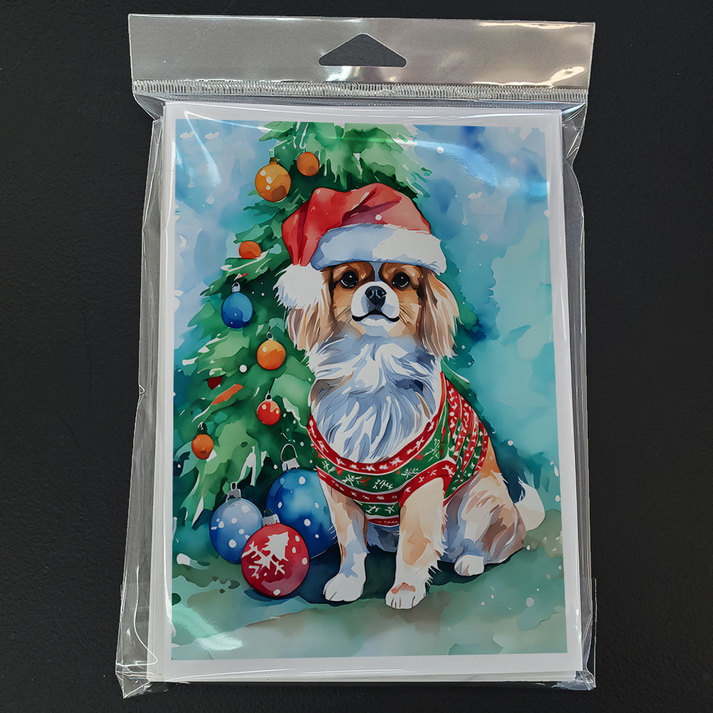 Tibetan Spaniel Christmas Greeting Cards Pack of 8