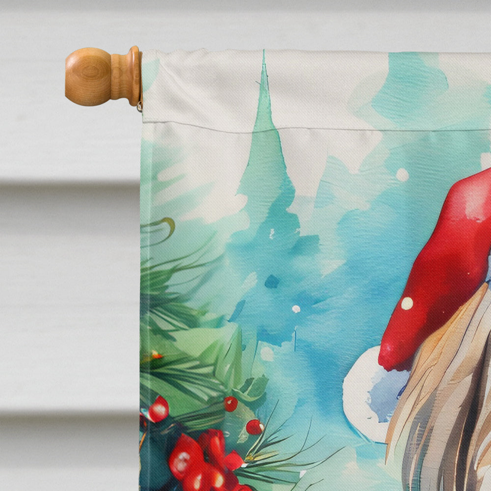 Tibetan Terrier Christmas House Flag