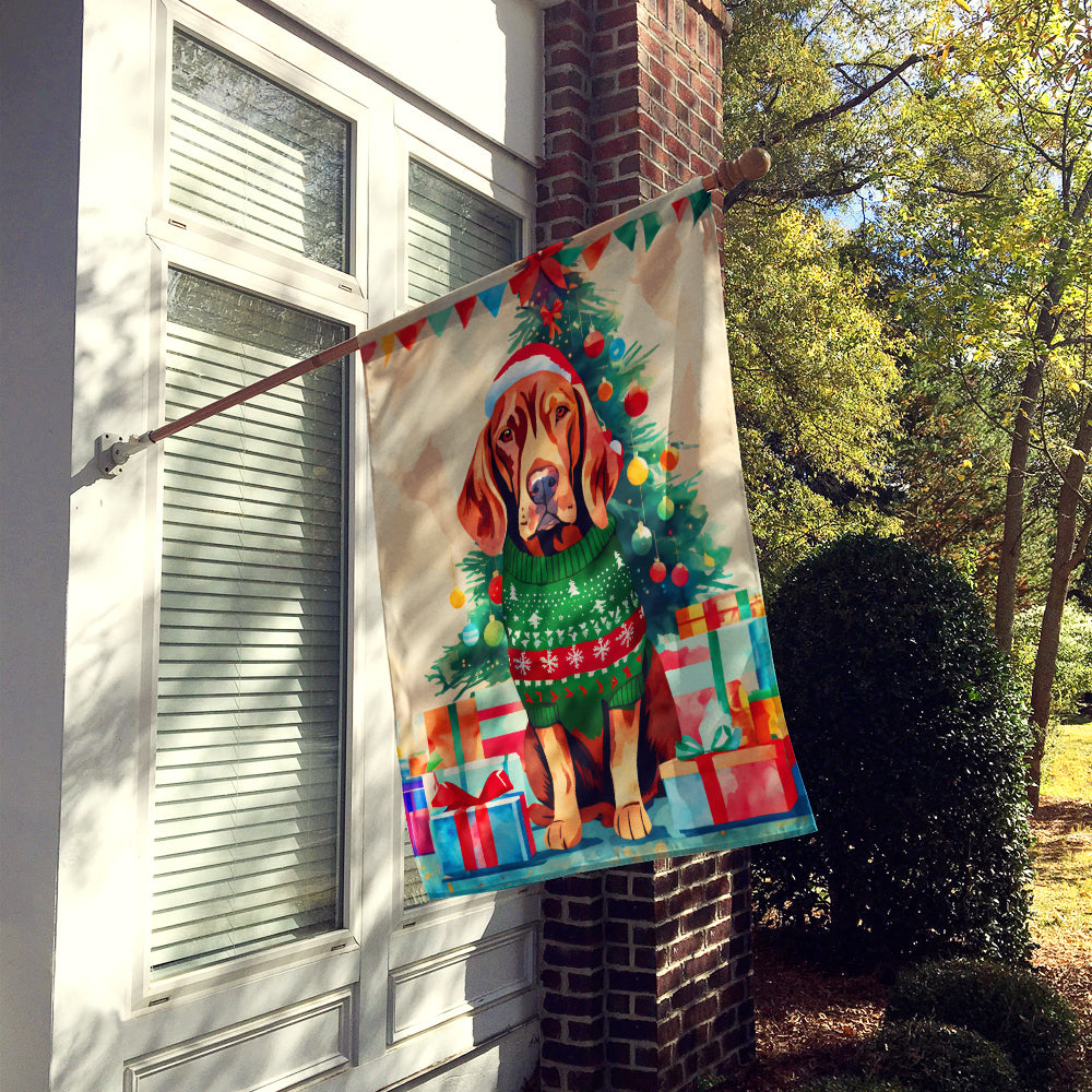 Vizsla Christmas House Flag