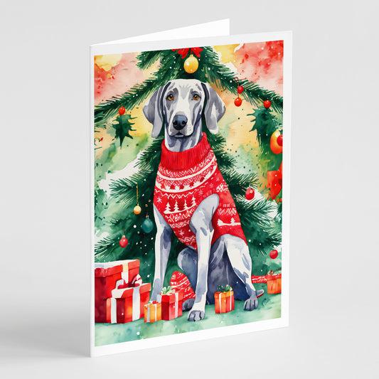 Buy this Weimaraner Christmas Greeting Cards Pack of 8