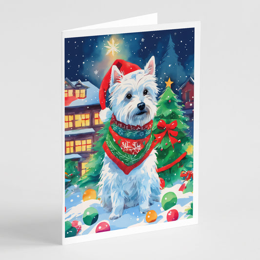 Buy this Westie Christmas Greeting Cards Pack of 8