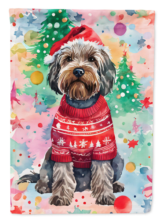 Buy this Wirehaired Pointing Griffon Christmas House Flag