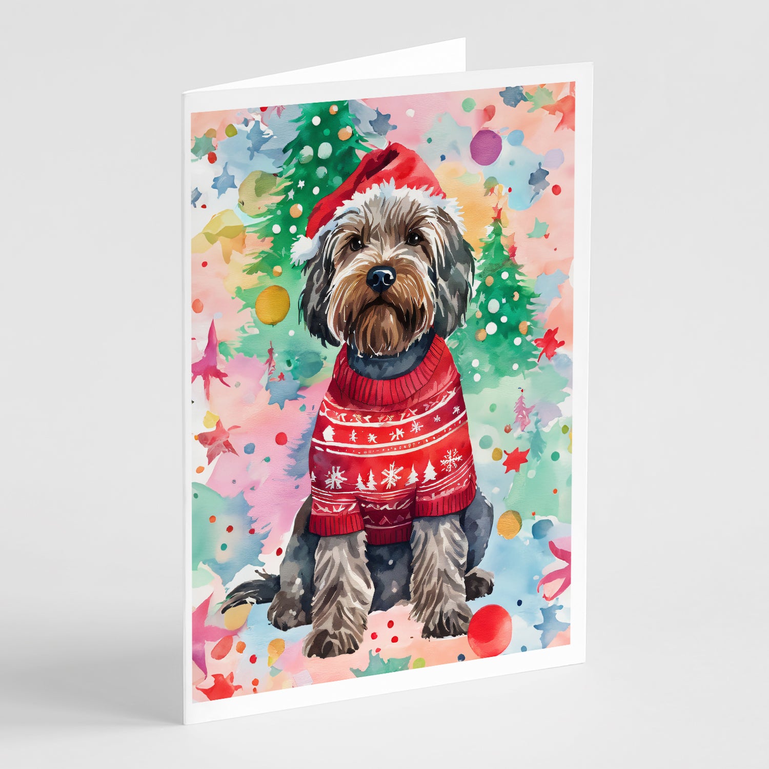 Buy this Wirehaired Pointing Griffon Christmas Greeting Cards Pack of 8