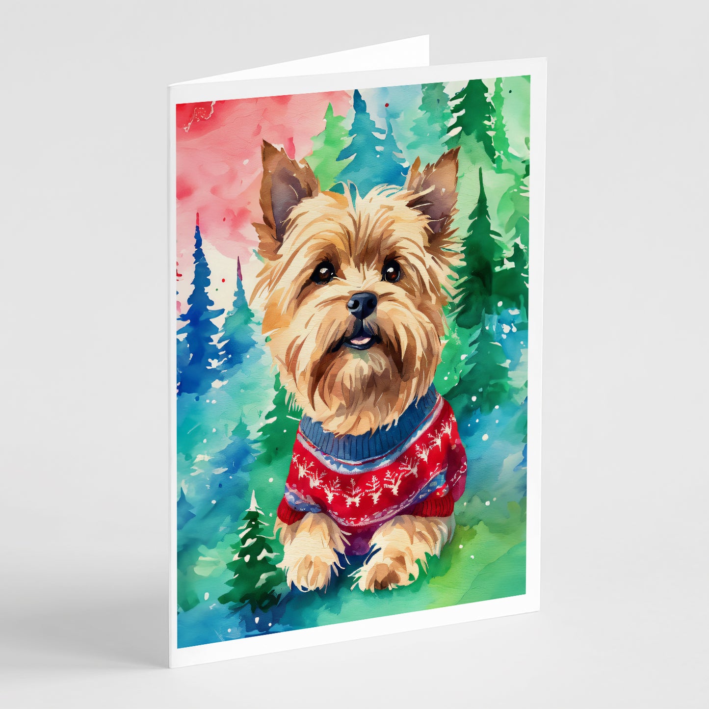 Buy this Yorkshire Terrier Yorkie Christmas Greeting Cards Pack of 8
