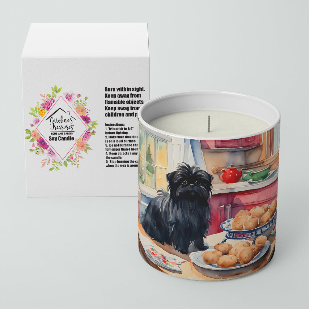 Affenpinscher Christmas Cookies Decorative Soy Candle
