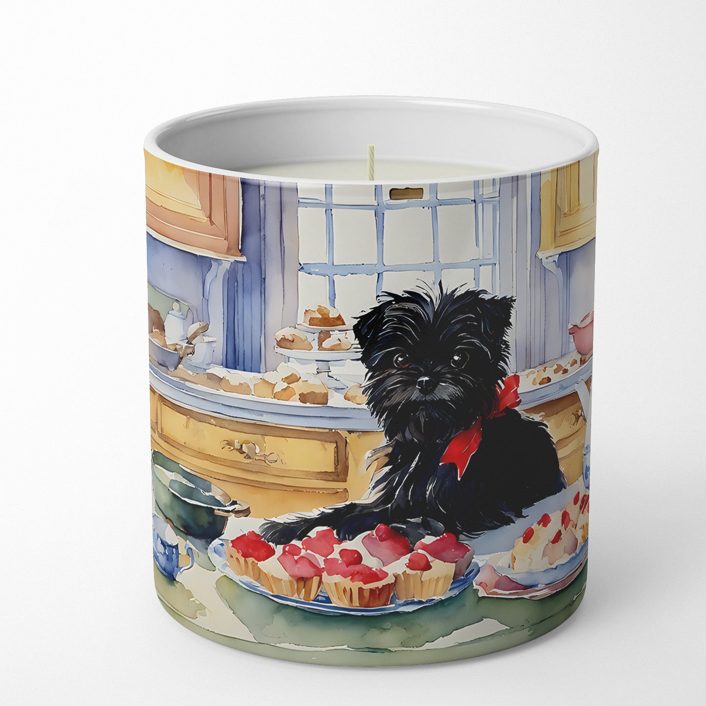 Affenpinscher Christmas Cookies Decorative Soy Candle