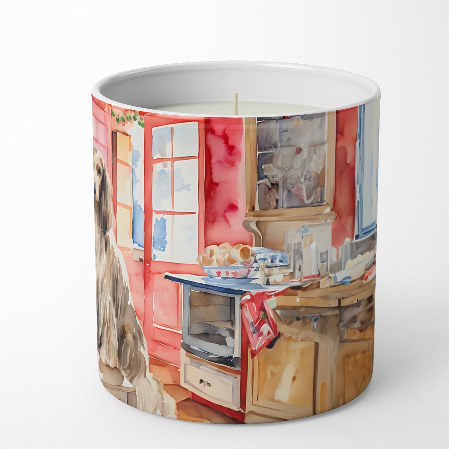 Afghan Hound Christmas Cookies Decorative Soy Candle