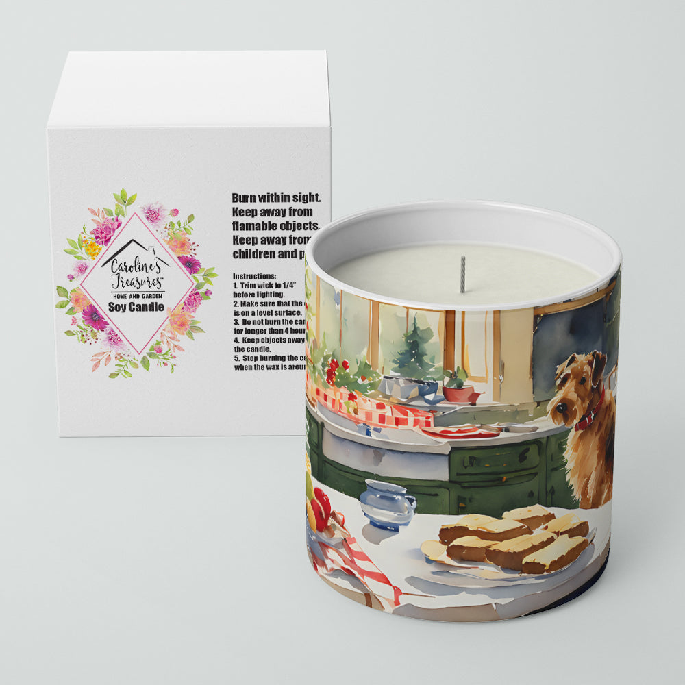 Airedale Terrier Christmas Cookies Decorative Soy Candle