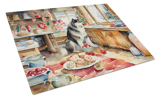 Buy this Alaskan Malamute Christmas Cookies Glass Cutting Board