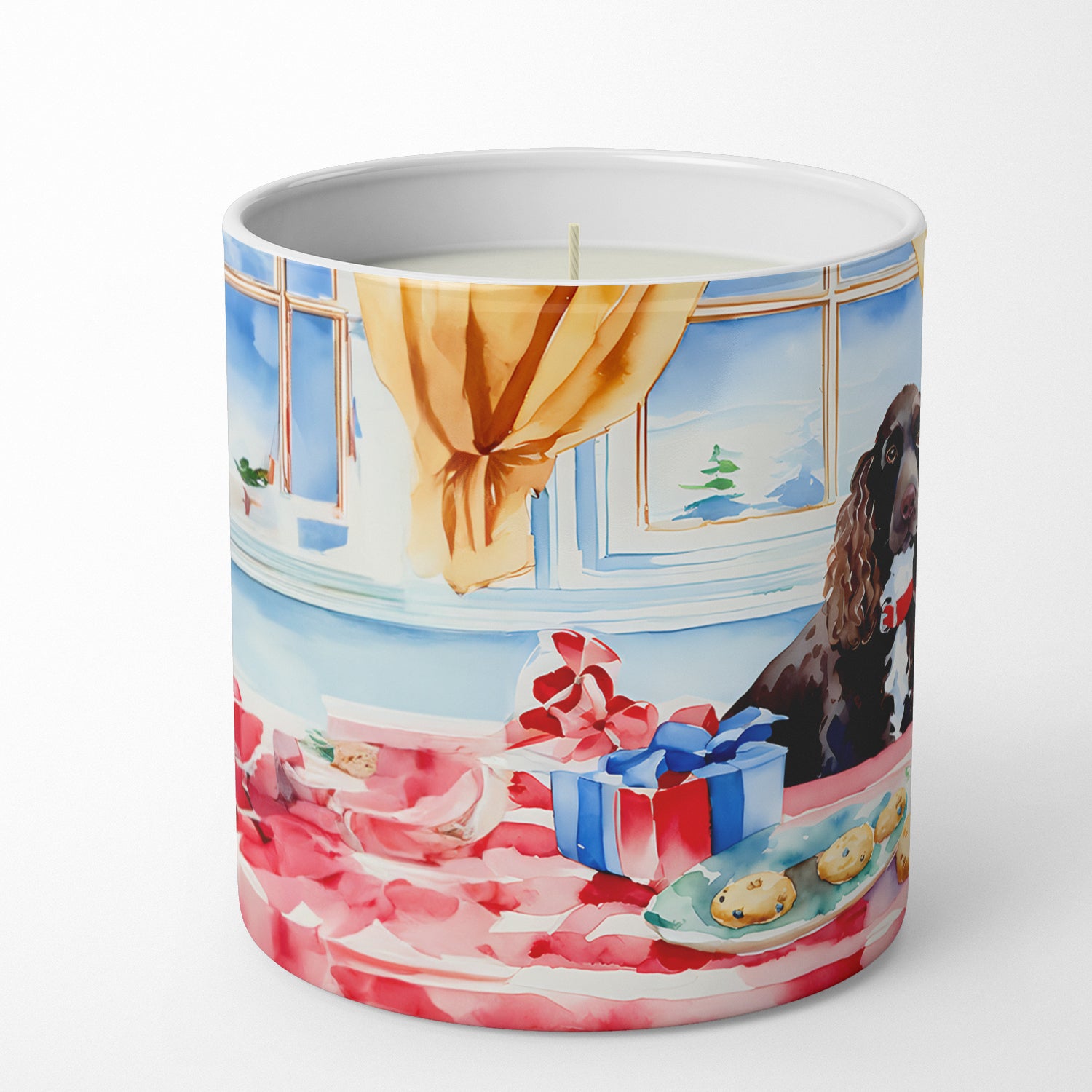 Buy this American Water Spaniel Christmas Cookies Decorative Soy Candle