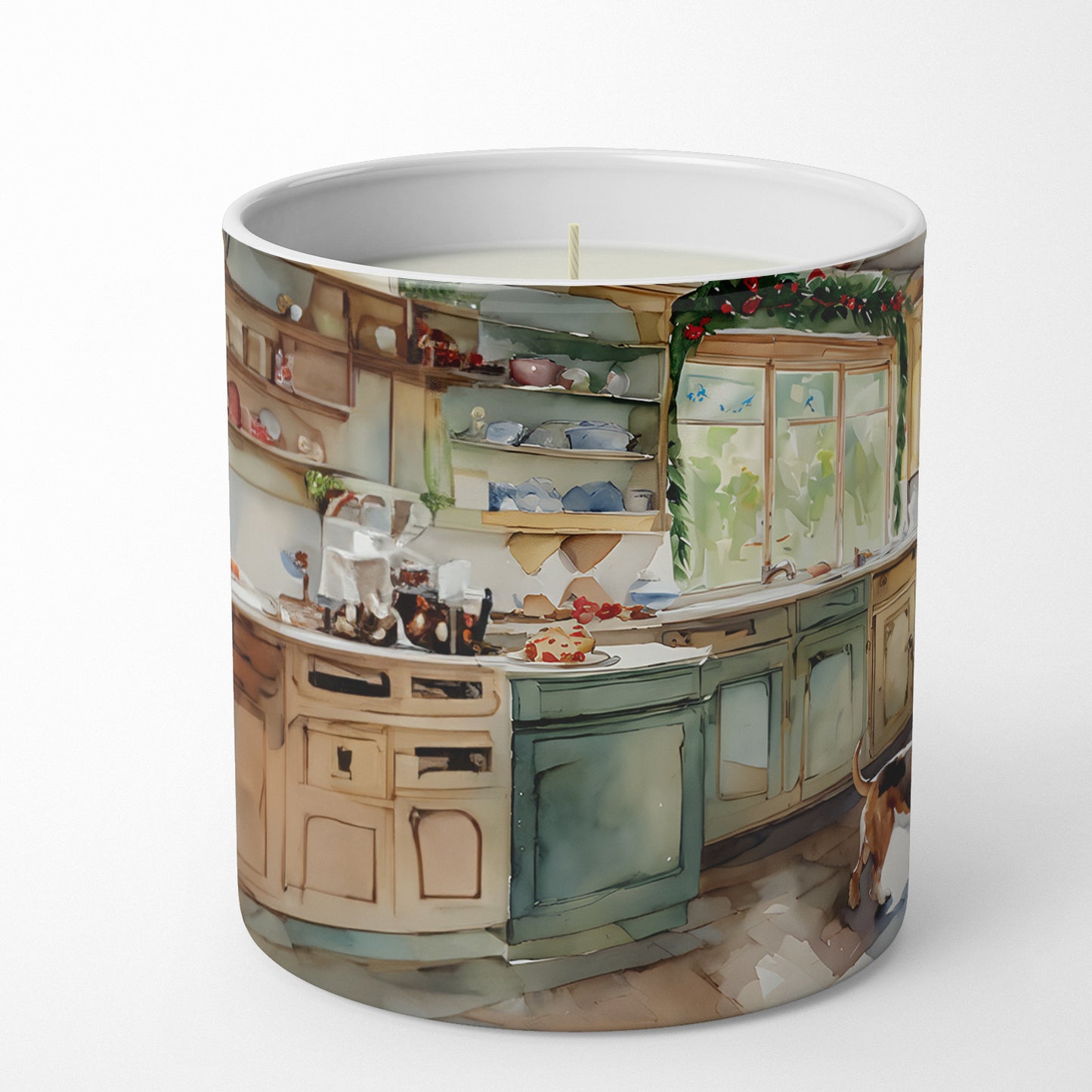 Buy this Basset Hound Christmas Cookies Decorative Soy Candle