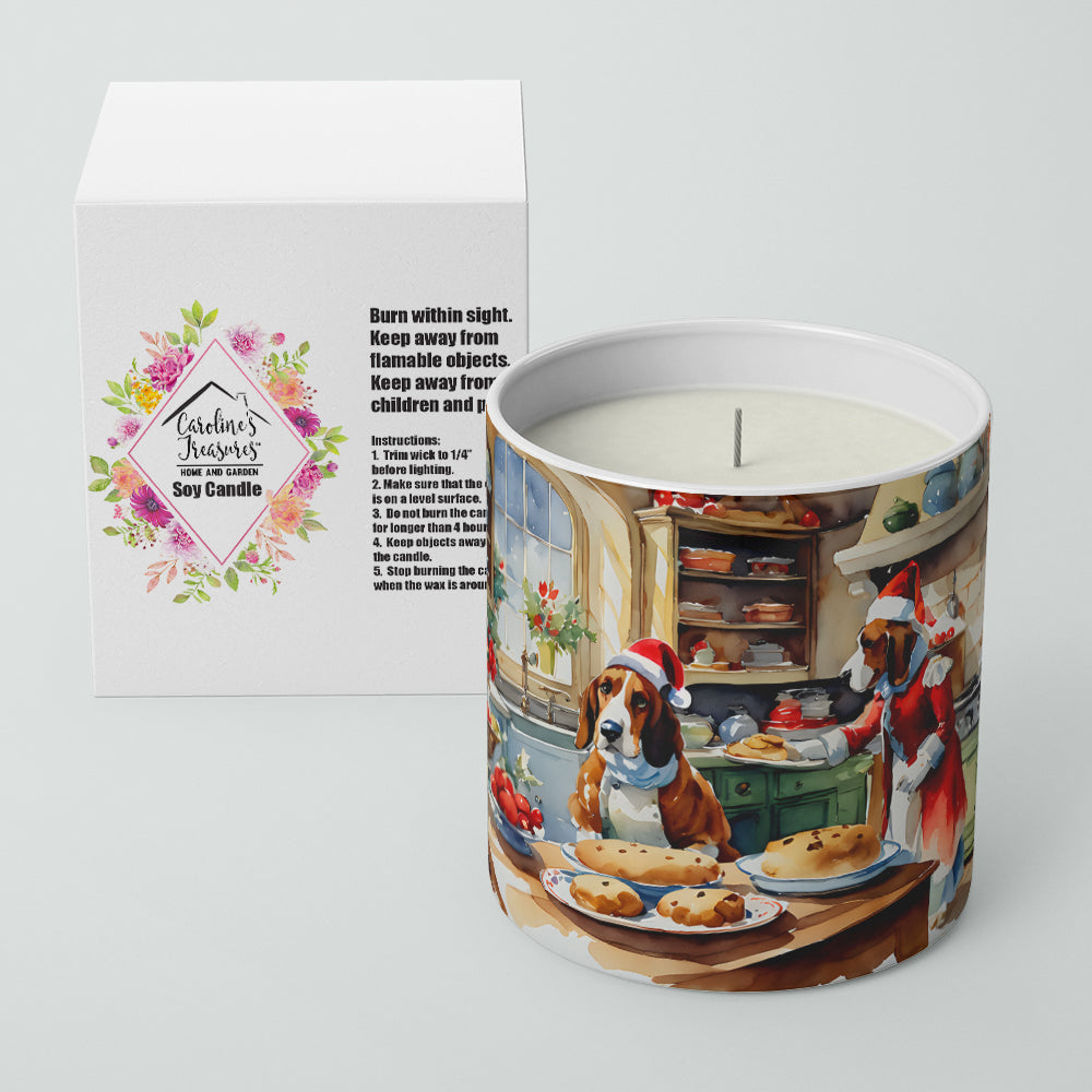 Basset Hound Christmas Cookies Decorative Soy Candle