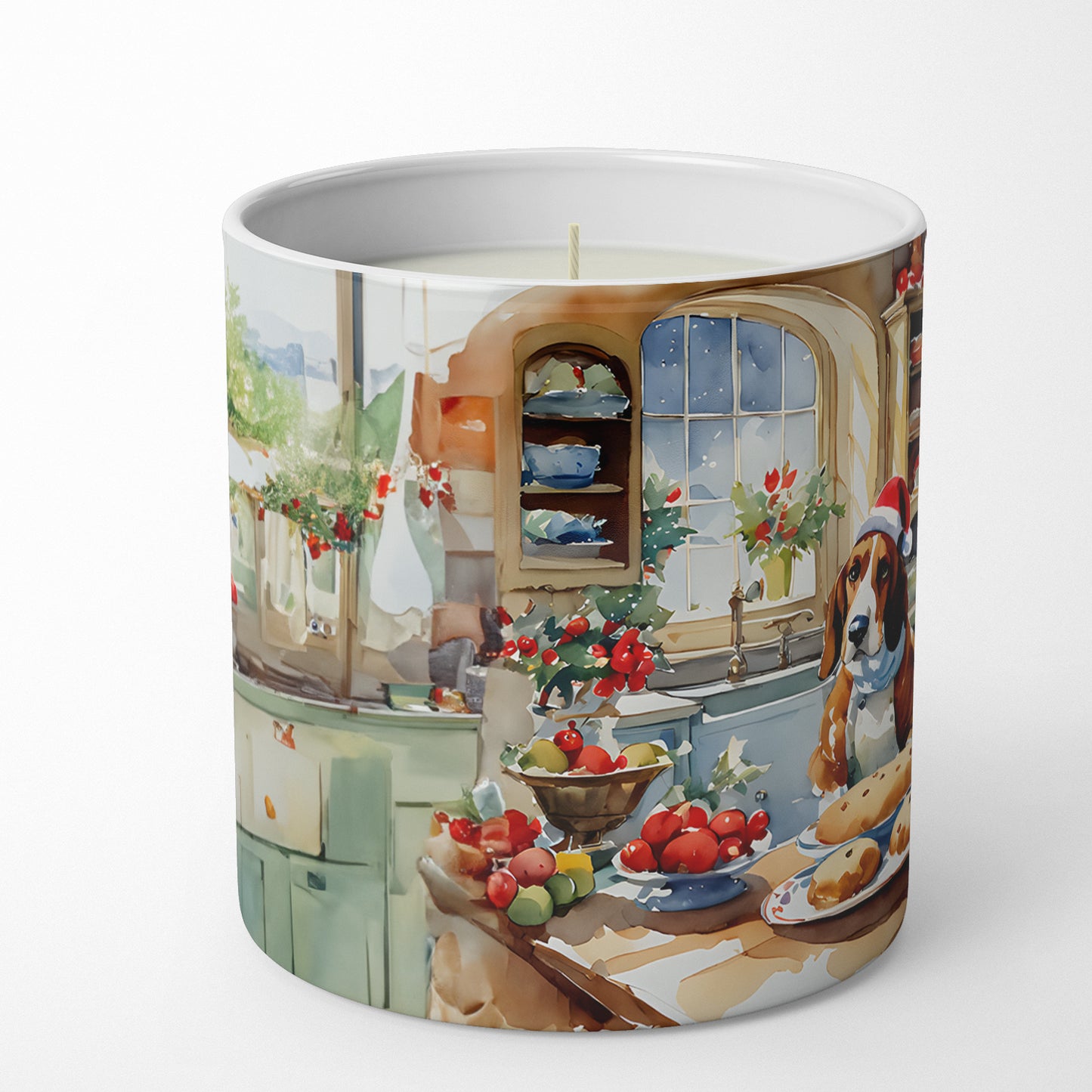 Buy this Basset Hound Christmas Cookies Decorative Soy Candle