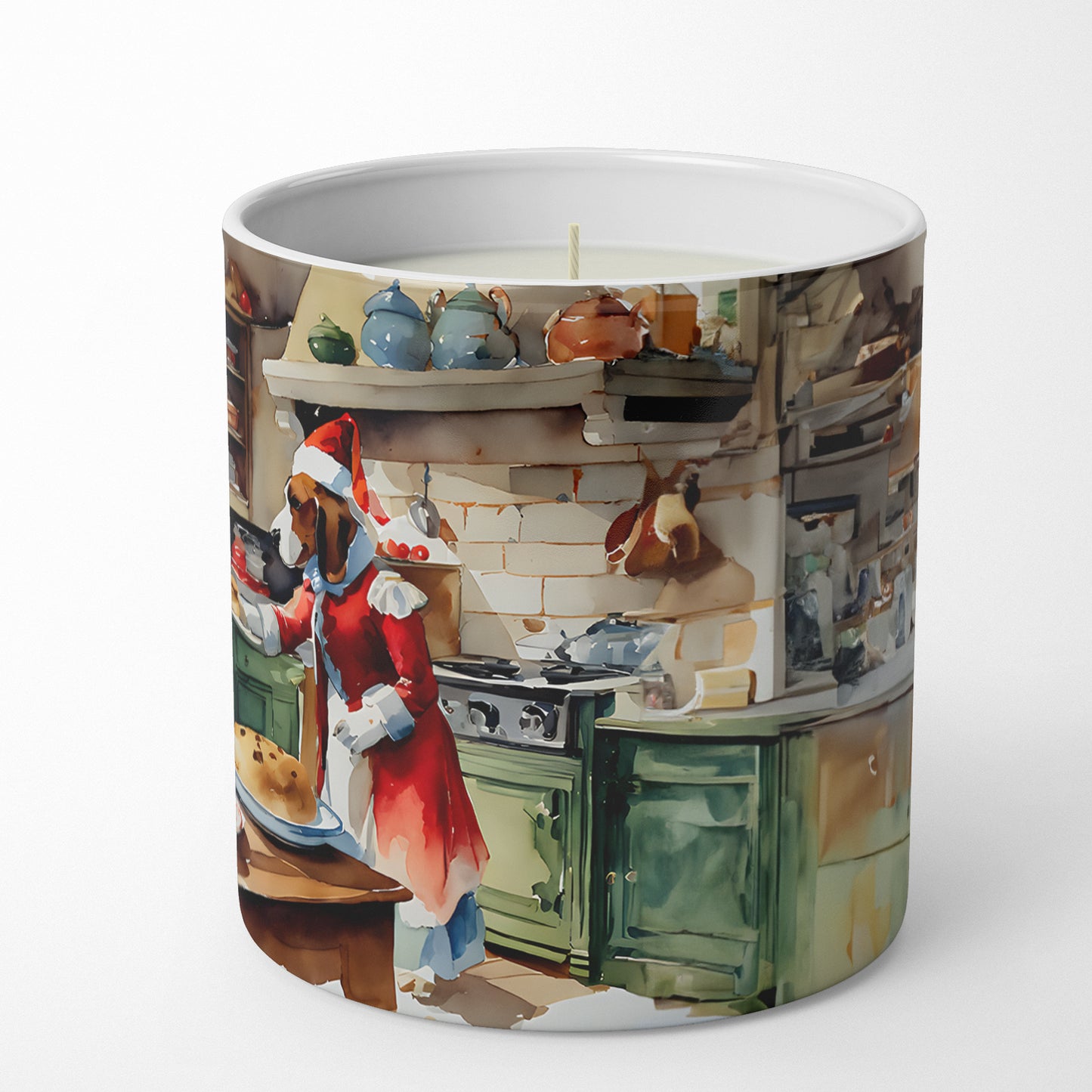 Basset Hound Christmas Cookies Decorative Soy Candle