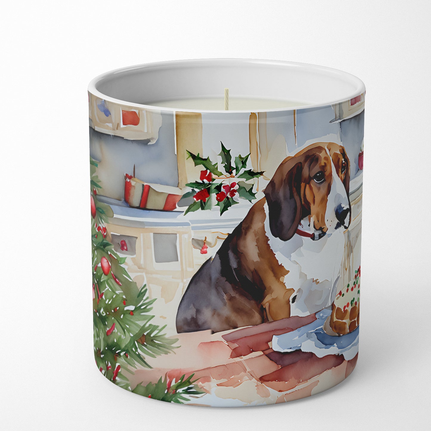 Buy this Basset Hound Christmas Cookies Decorative Soy Candle
