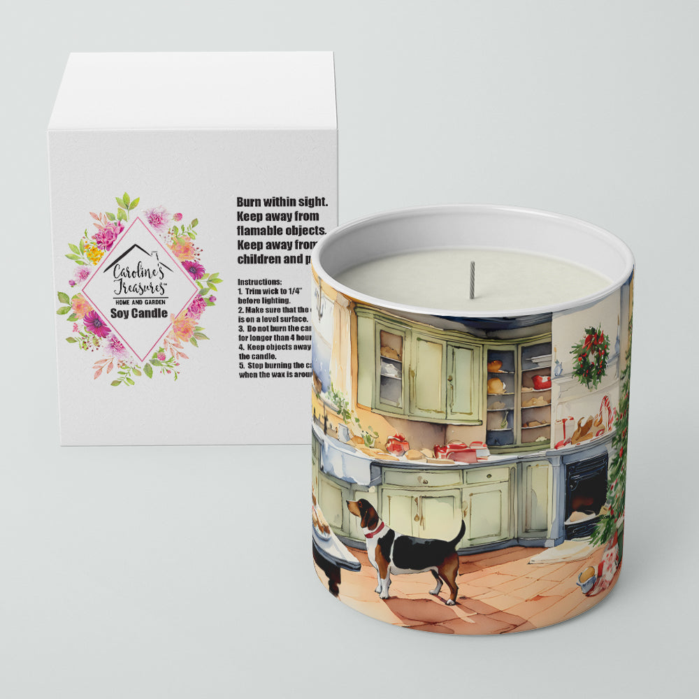 Basset Hound Christmas Cookies Decorative Soy Candle