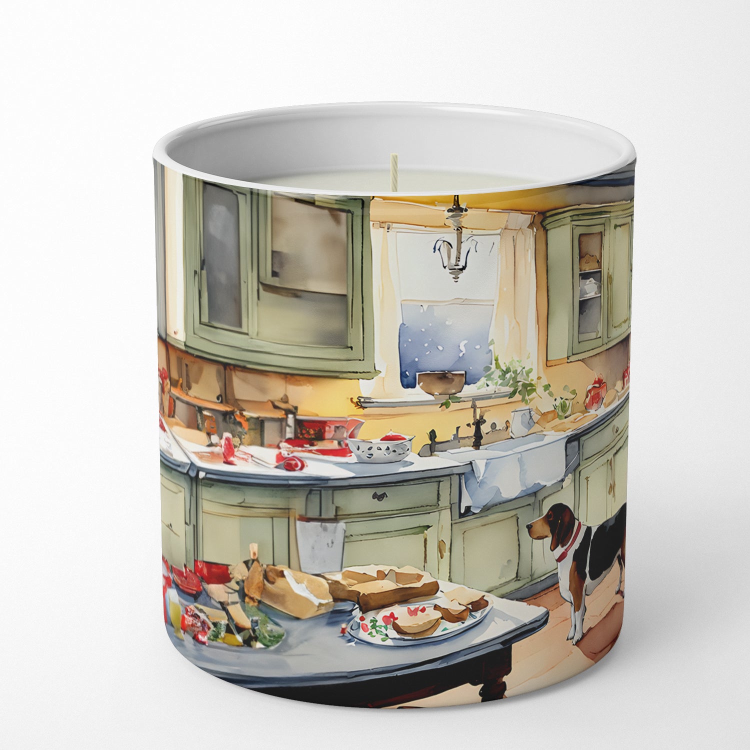 Buy this Basset Hound Christmas Cookies Decorative Soy Candle