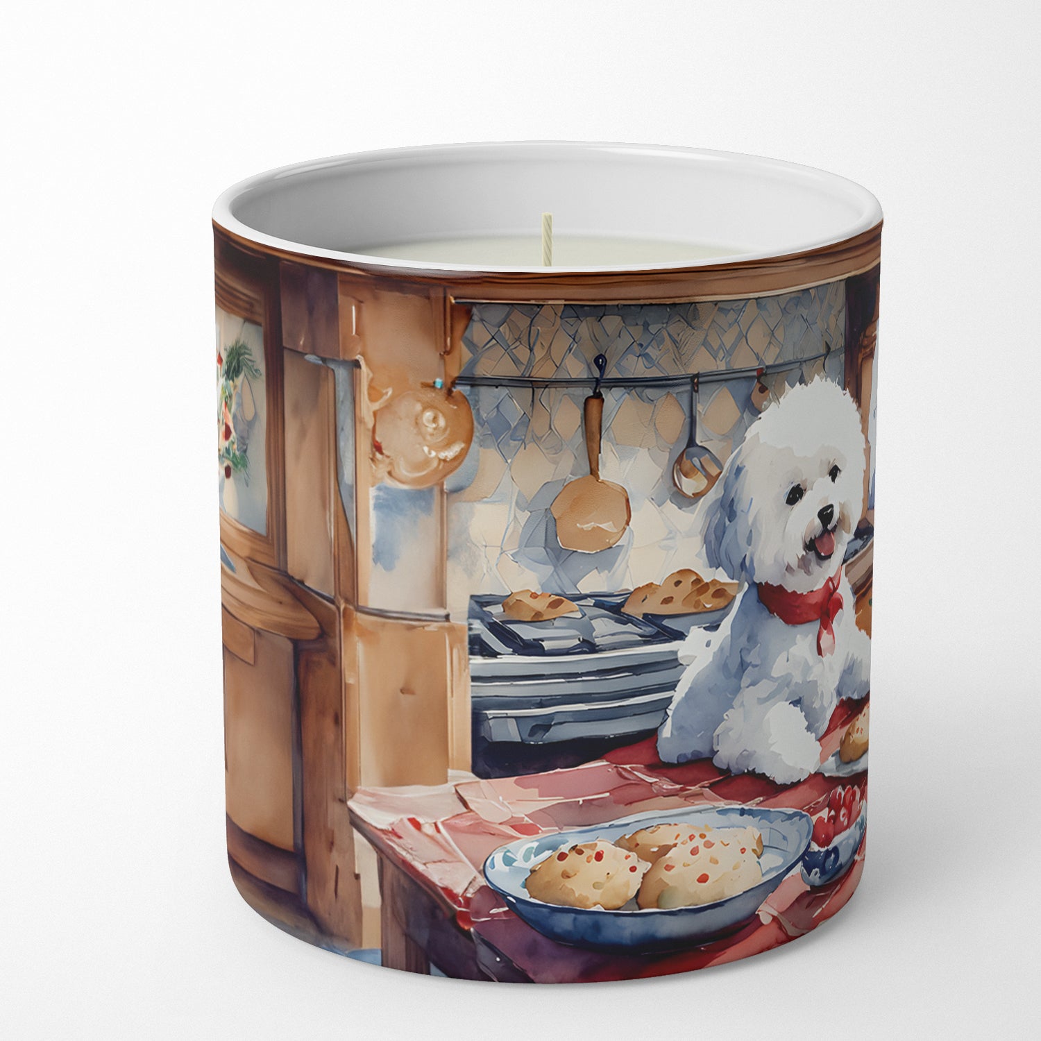 Buy this Bichon Frise Christmas Cookies Decorative Soy Candle