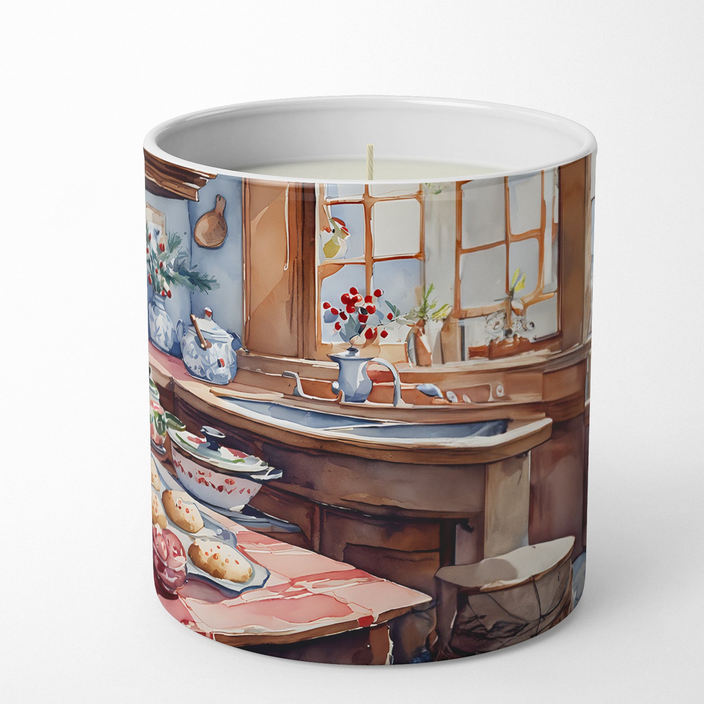 Bichon Frise Christmas Cookies Decorative Soy Candle