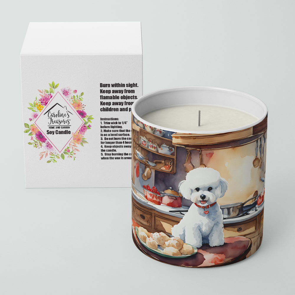 Bichon Frise Christmas Cookies Decorative Soy Candle
