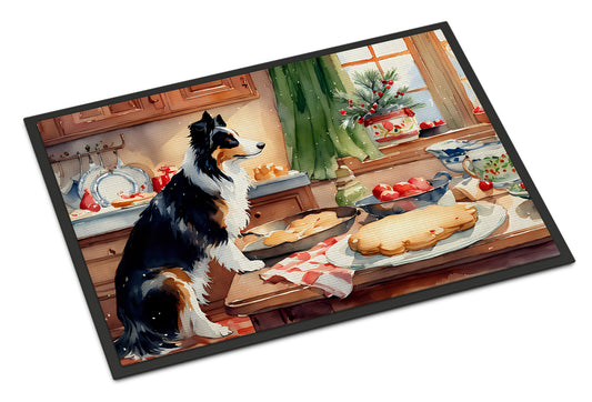 Buy this Border Collie Christmas Cookies Doormat