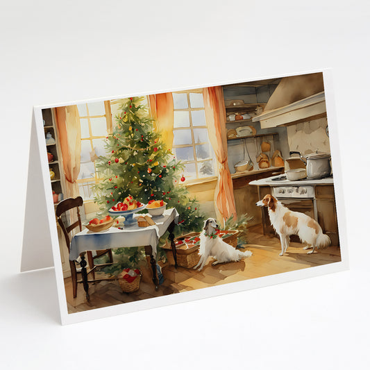 Buy this Borzoi Christmas Cookies Greeting Cards Pack of 8